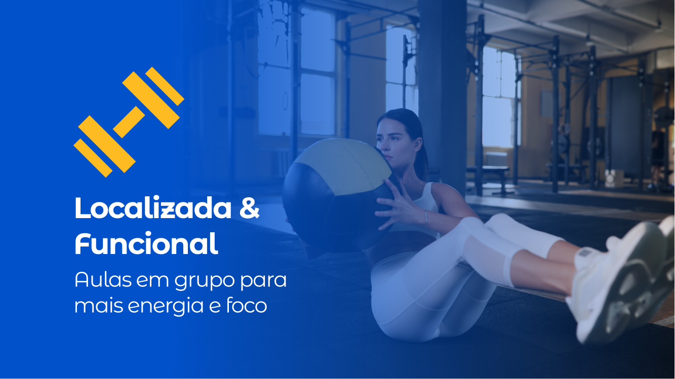 Aulas de ginástica localizada e funcional em grupo