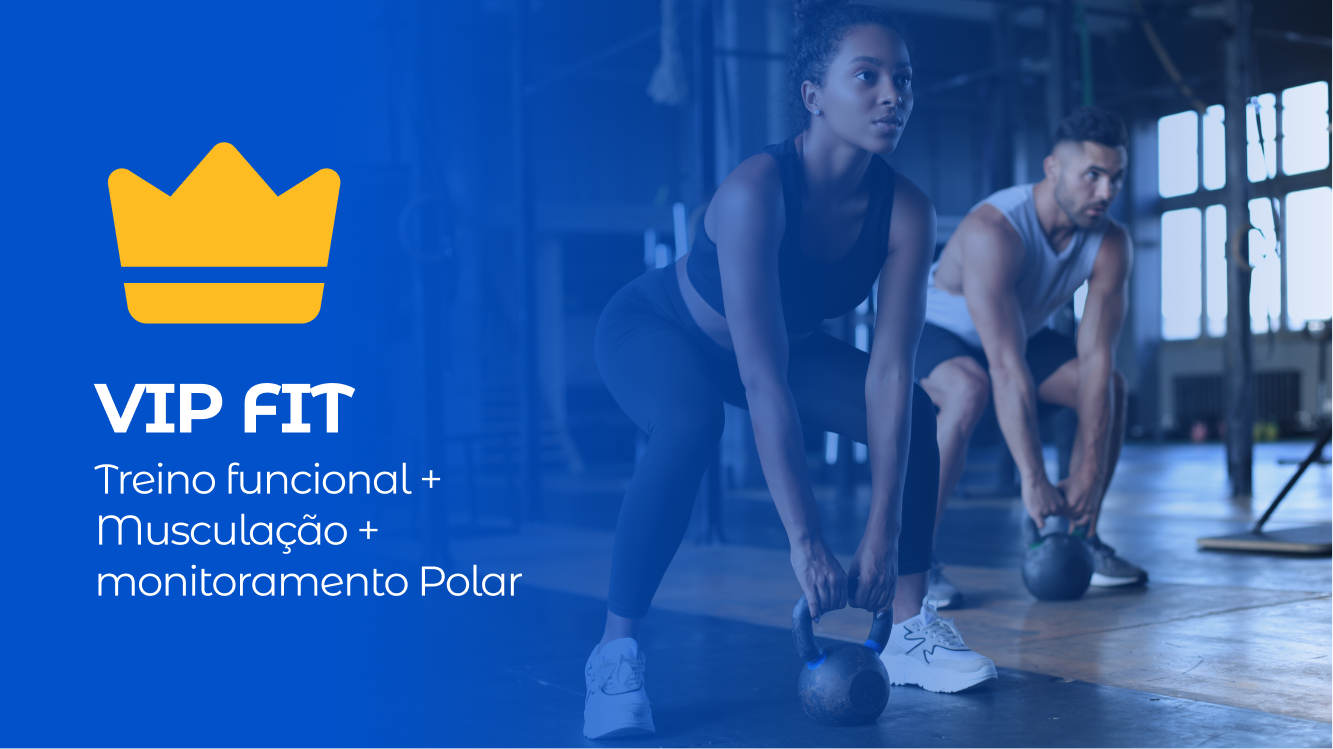 VIP FIT: treino funcional + musculação com monitoramento Polar